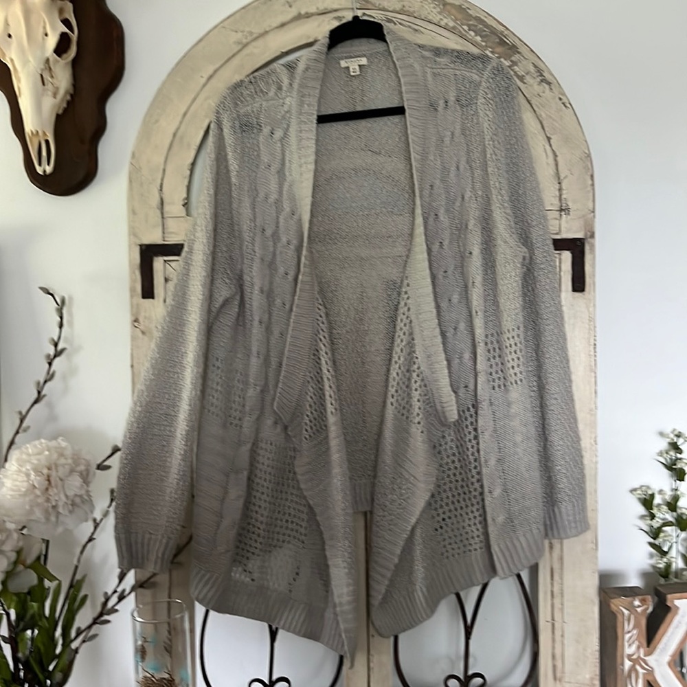 Grey Knit Cardigan